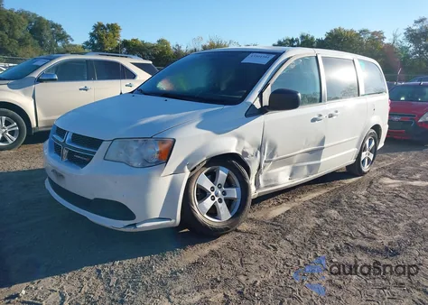 2013 Dodge Grand Caravan Se z USA, uszkodzony, nr VIN 2C4RDGBG4DR654574